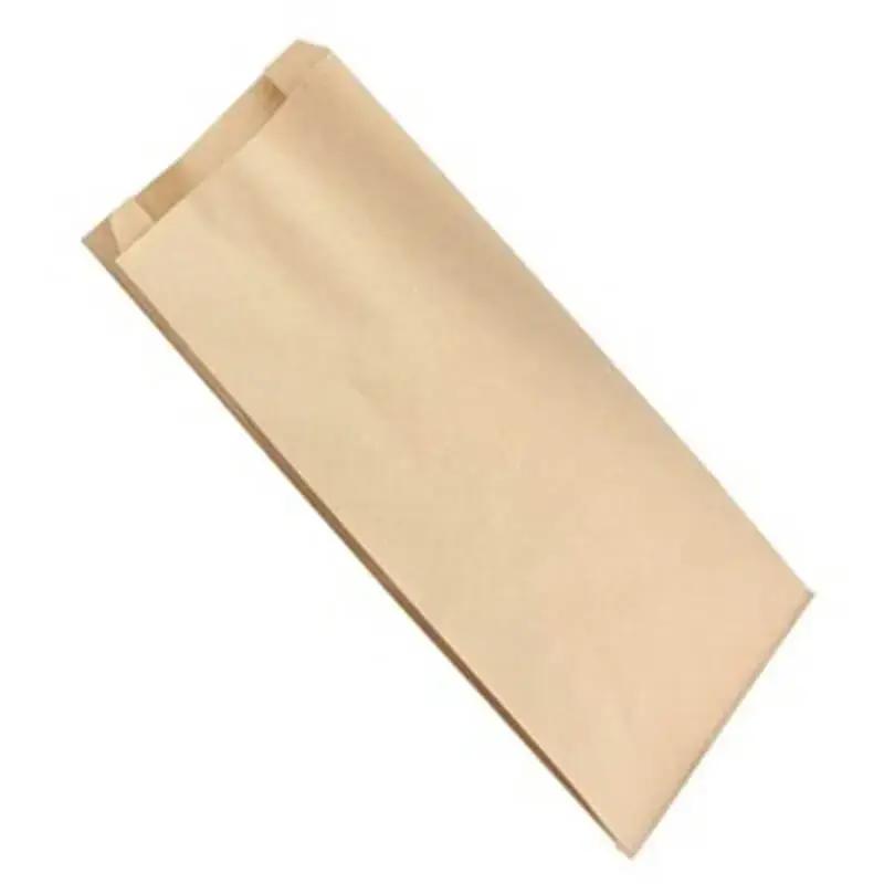 Sachet boulangerie en papier kraft à soufflet lattéral,  brun