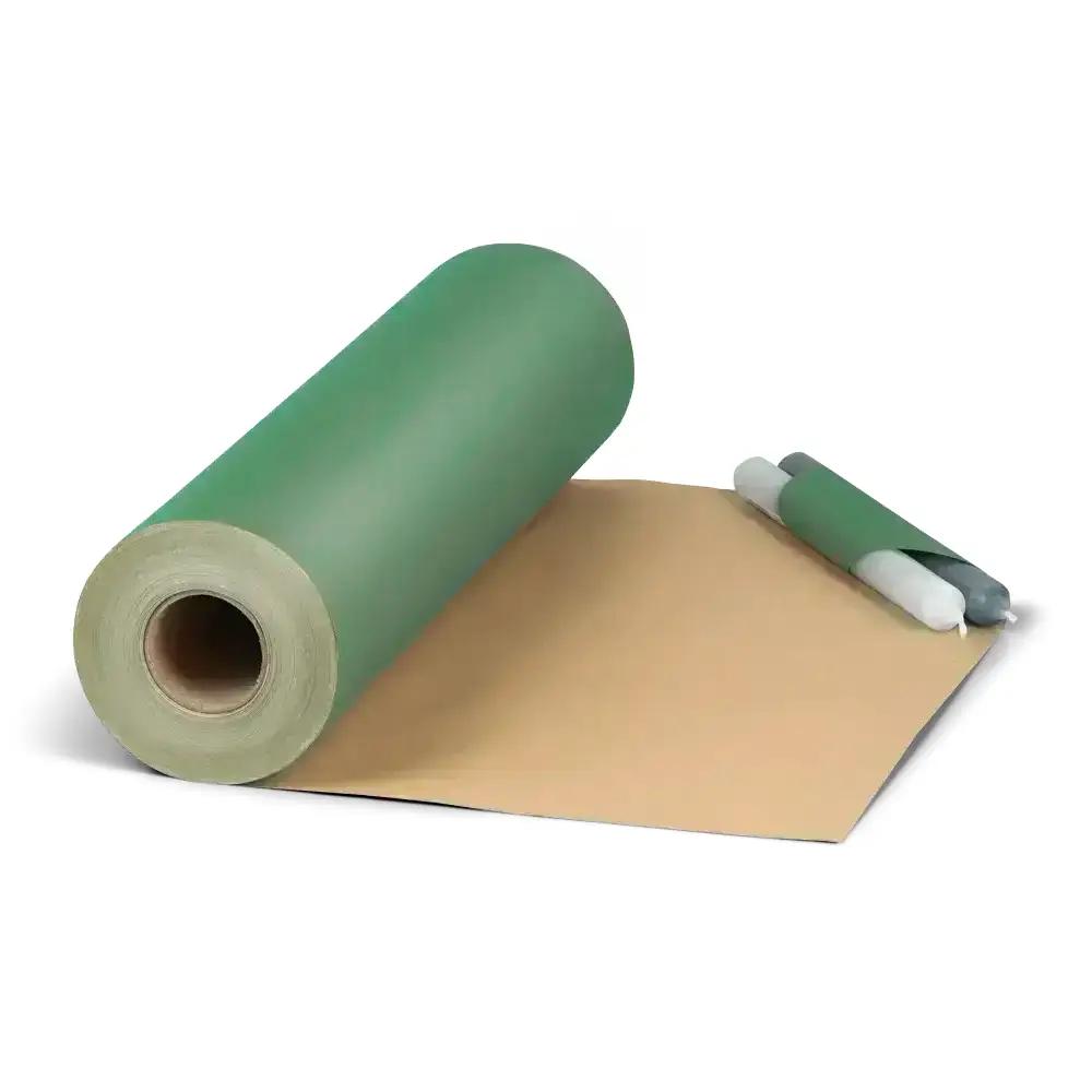 Rouleau de papier cadeau kraft vert foncé, 50cmx120m