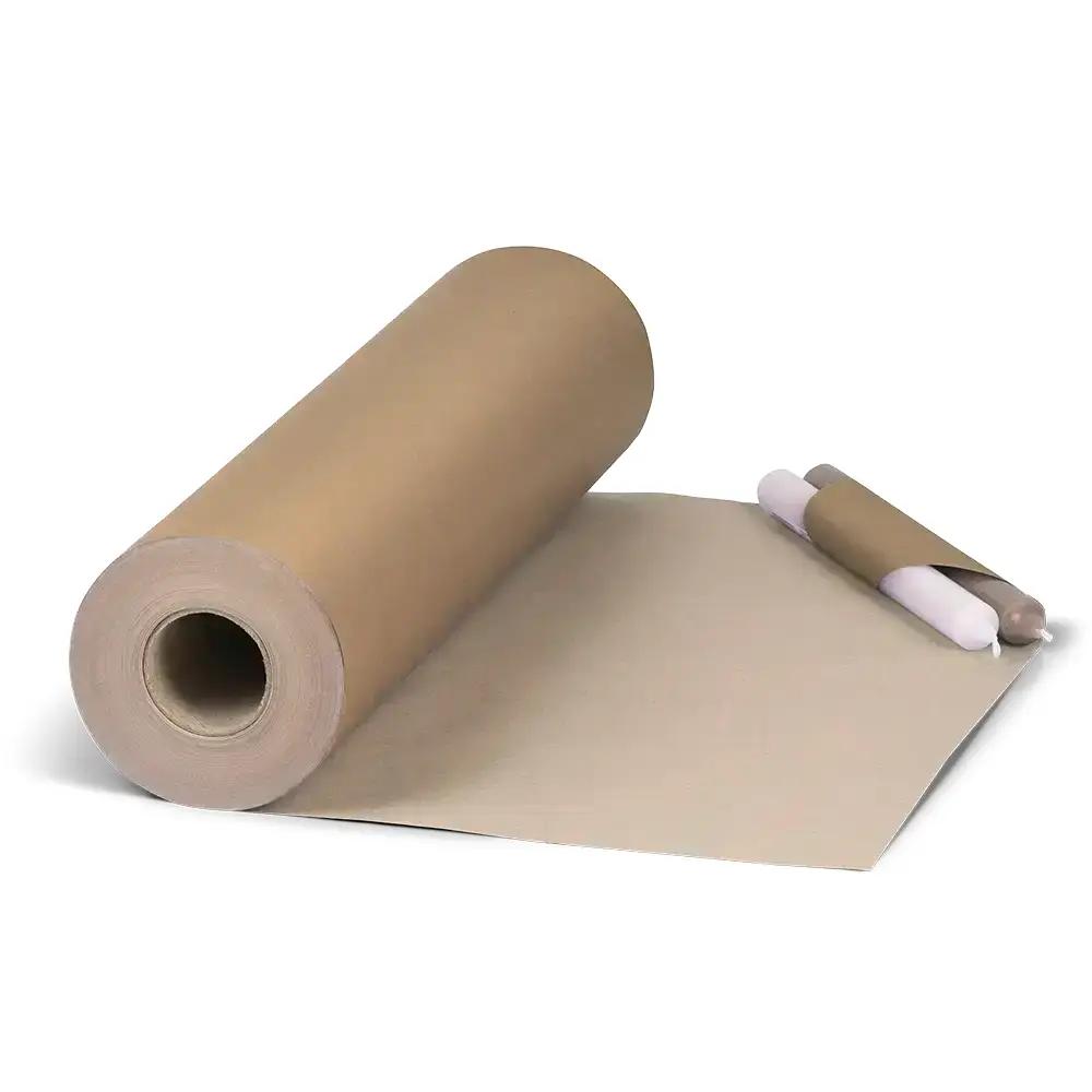 Rouleau de papier cadeau kraft or, 50cmx120m