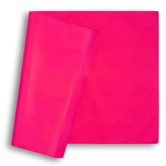 Papier de soie en feuilles, qualité Premium, rose -17g/m²