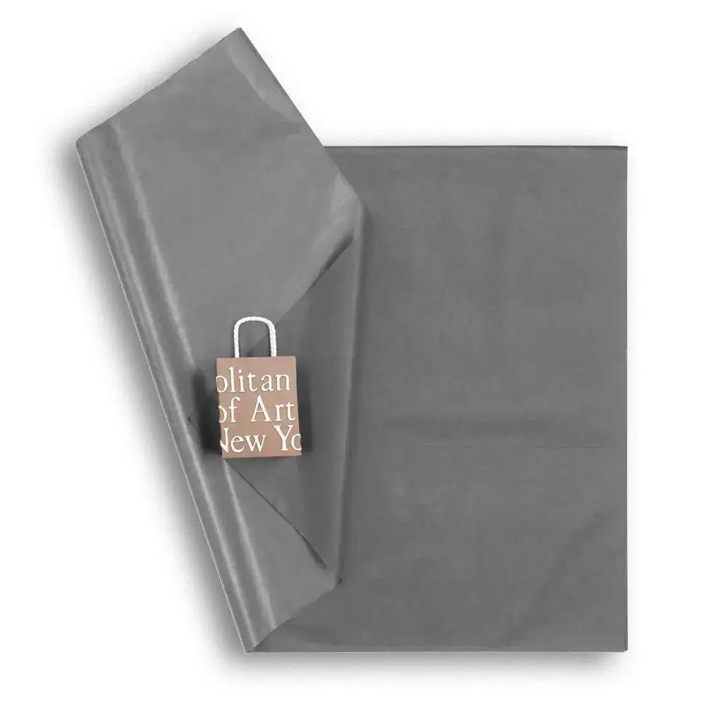 Papier de soie en feuilles, gris- 15g/m²