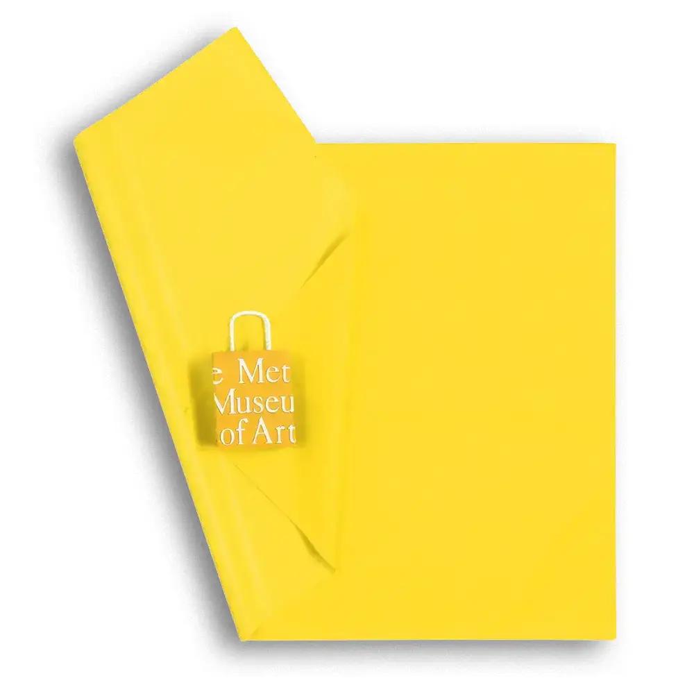 Papier de soie en feuilles, jaune- 15g/m²